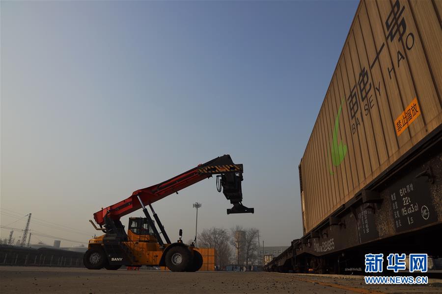（经济）（3）北京迎来2019年首趟“年货”集装箱班列