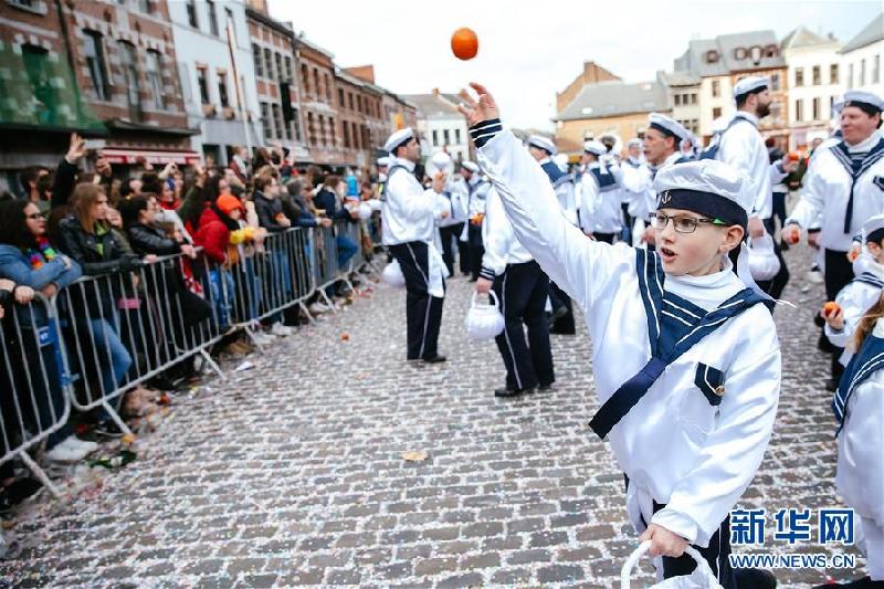 （国际）（4）比利时班什狂欢节迎来高潮