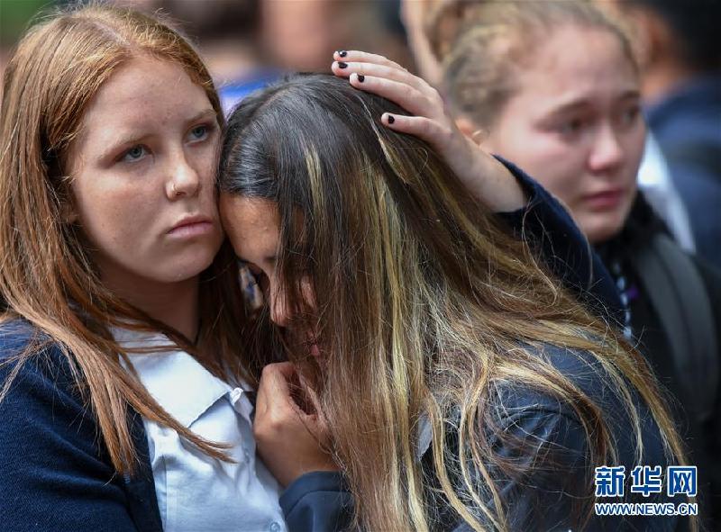 （国际）（6）新西兰克赖斯特彻奇学生悼念恐袭案死难者