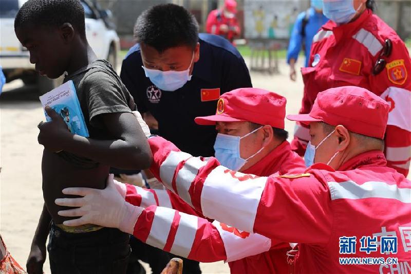 （国际）（6）中国救援队在莫桑比克灾区展开救助行动