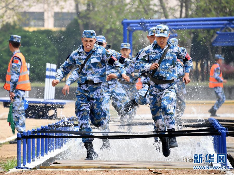 （军事）（8）中俄海上联演举行陆战分队军事竞赛