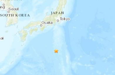 日本伊豆群岛海域发生6.3级地震震源深度430.3千米