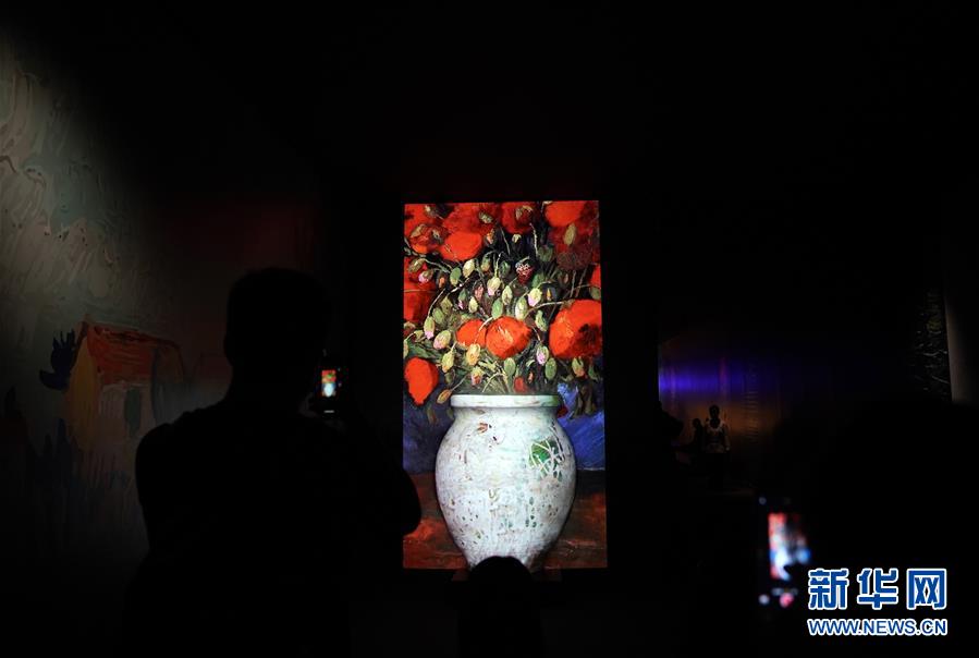 （文化）（4）梵高艺术沉浸式体验在国博开幕
