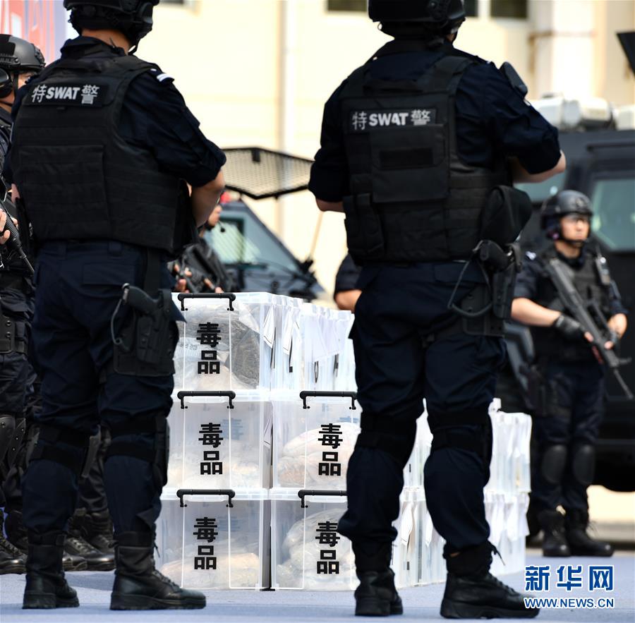 （法治）（3）天津举行集中销毁毒品活动