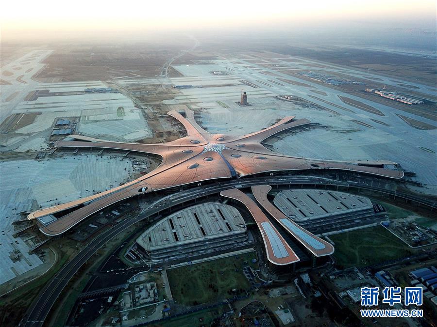 （社会）（11）空中瞰北京大兴国际机场“成长”