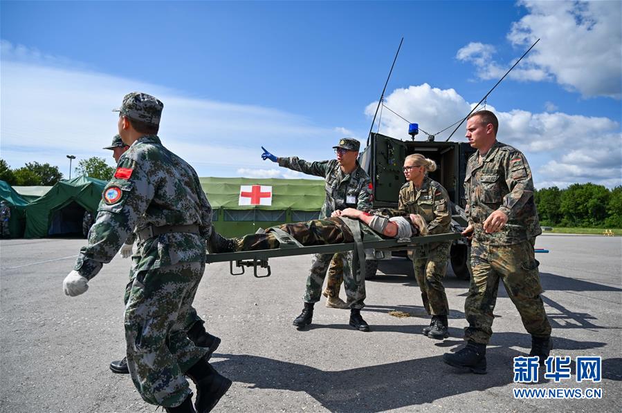 （国际）（4）中德“联合救援—2019”卫勤实兵联演开始全要素全流程连贯演习