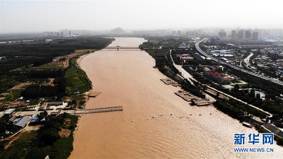 （环境）（1）黄河2019年第3号洪水逼近 济南暂时拆除泺口浮桥
