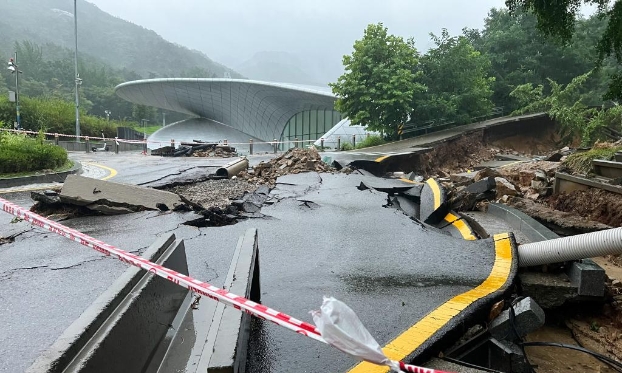 韩国首都圈遭遇强降雨(高清组图)