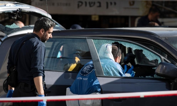 耶路撒冷市中心发生驾车袭击事件致1死5伤（高清组图）