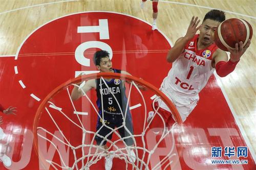 篮球世界杯小组赛第二阶段:中国队胜韩国队