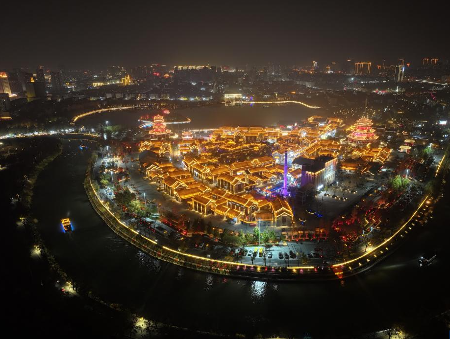 河北沧州：流光溢彩大运河畔