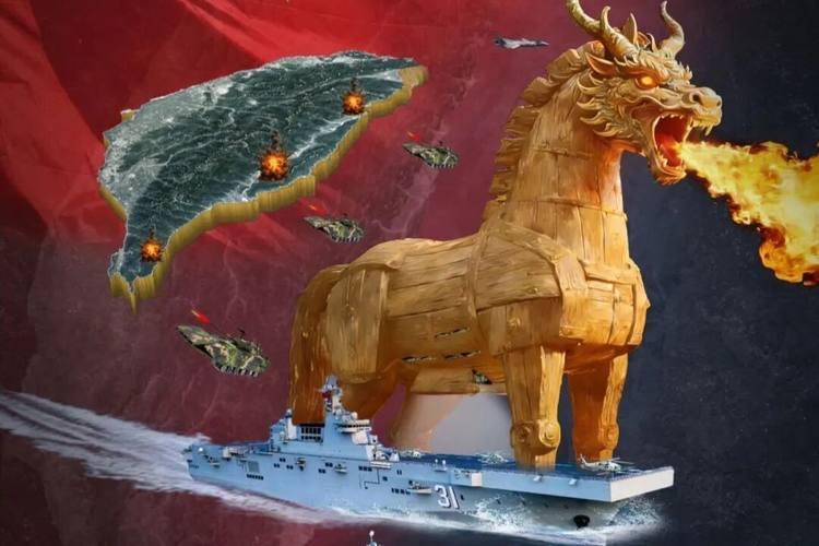 东部战区发布军事演习主题海报《正义之马 割裂封困》