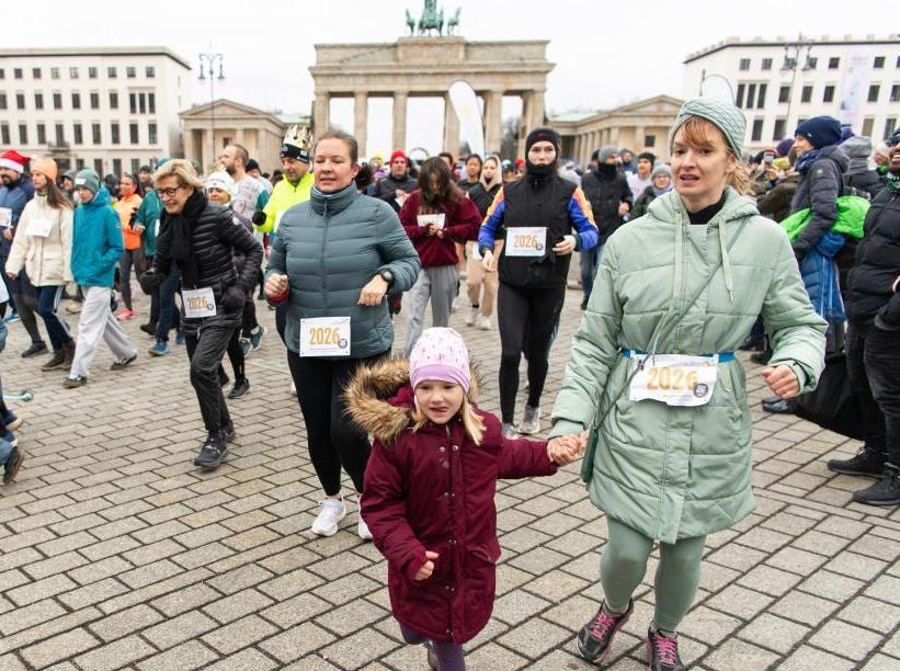 德国柏林：跑步迎新年