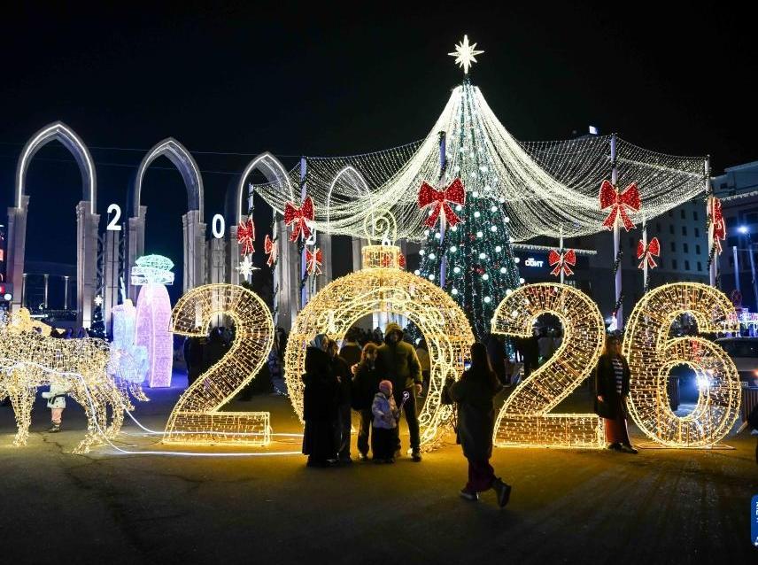 哈萨克斯坦阿拉木图：欢庆新年