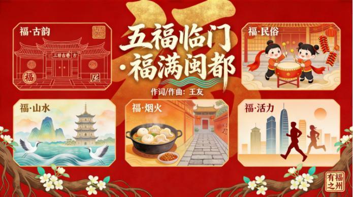 《五福临门·福满闽都》音乐专辑推出