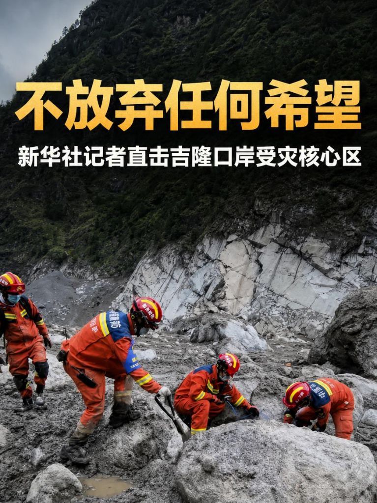 不放弃任何希望 新华社记者直击吉隆口岸受灾核心区