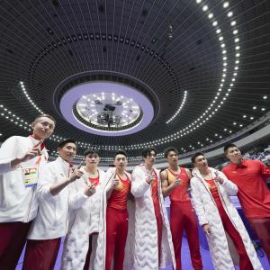亚运会｜三连冠！中国队夺得体操男子团体冠军