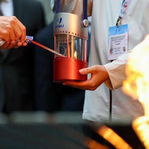 第33届世界大学生冬季运动会火种欢迎仪式在长春举行