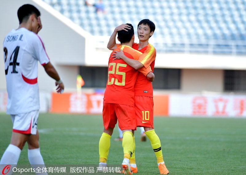 黄紫昌3传2射唐诗双响 U23国足友谊赛6-2朝鲜