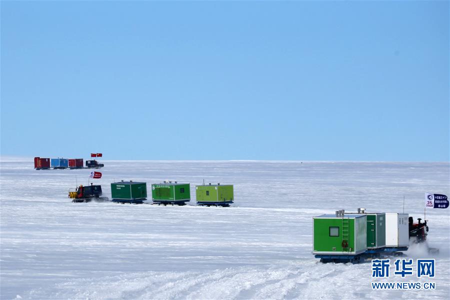 （“雪龙”探南极·图文互动）（4）中国科考队“37勇士”向南极腹地挺进