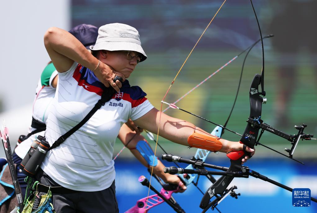 成都世运会丨野外射箭——女子反曲弓决赛：斯洛伐克选手巴兰科娃夺冠
