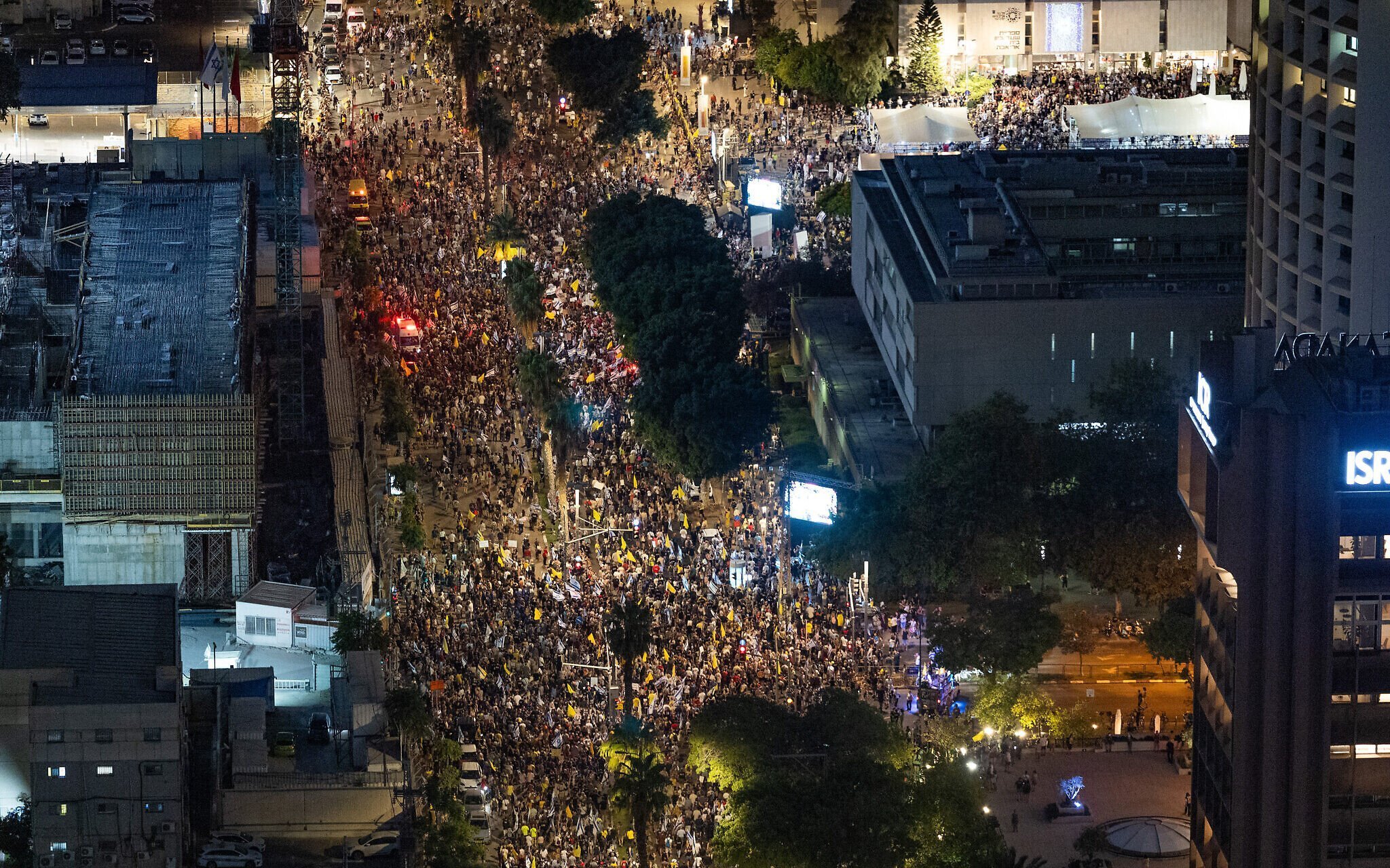 35万以色列民众游行示威 敦促政府尽快结束冲突