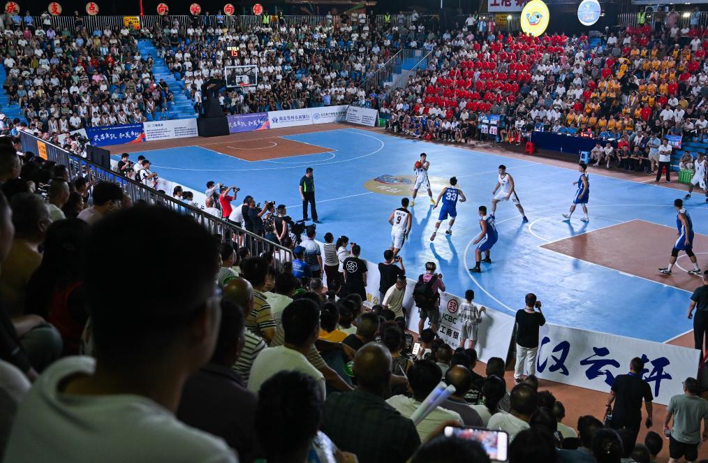 废弃选矿厂变身村级运动中心 湖北“村BA”总决赛热闹登场