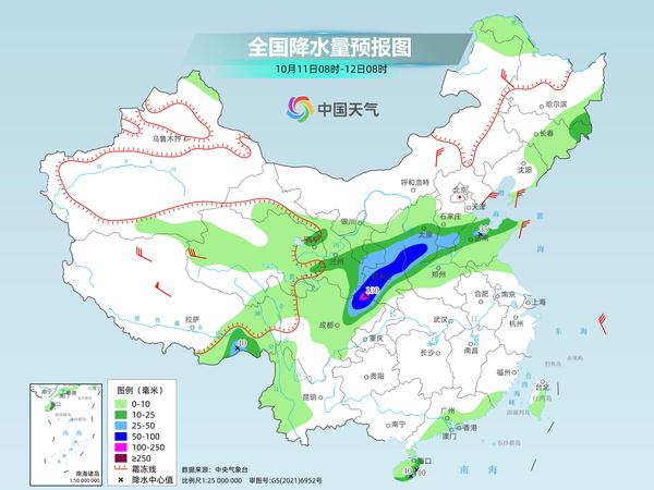 陕西山西等地需警惕叠加降雨致灾 南方秋老虎盛行局地可达38℃